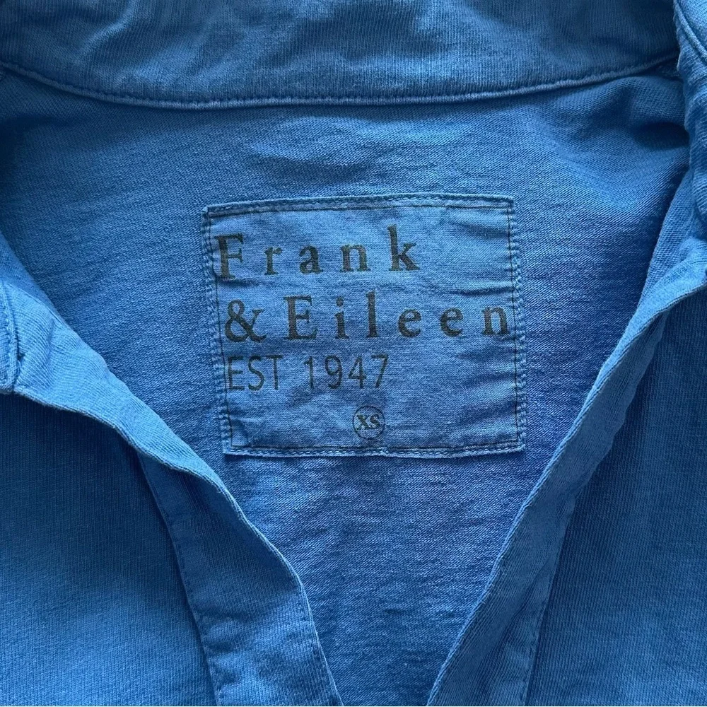 Frank & Eileen NWD Patrick Popover Henley Women’s Blue Size XS - Picture 4 of 6
